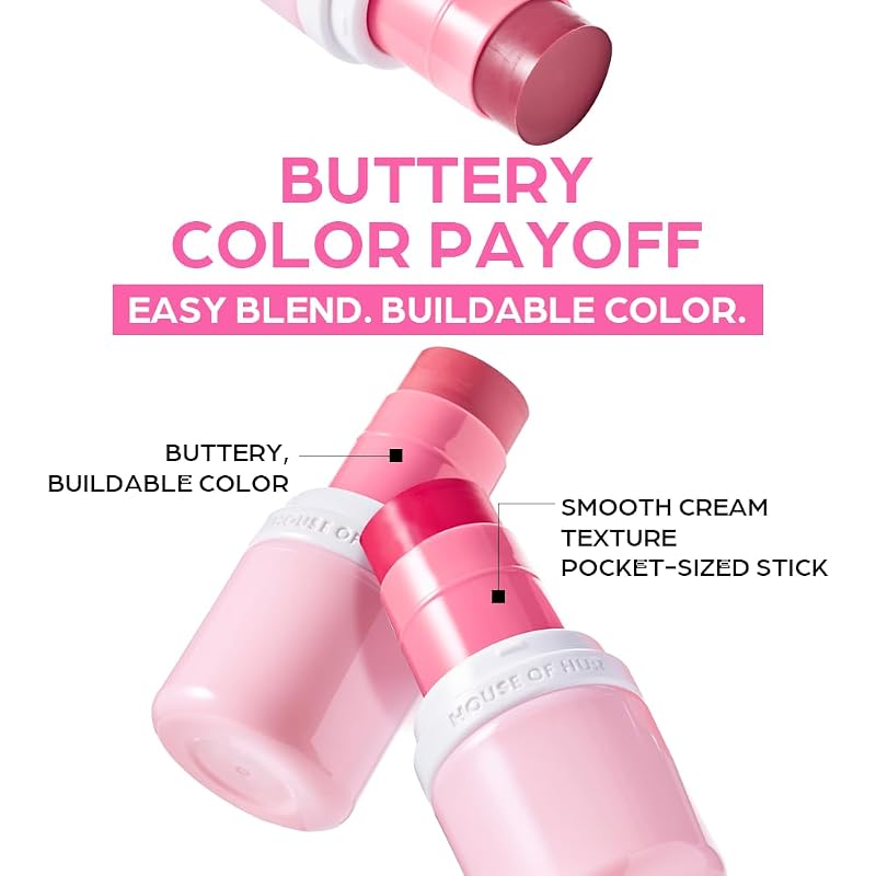 Every Cheek Blush Hydrating Blush Stick – Playful Rosie 0.23 Oz, 5 Colors - Variation Blush 02