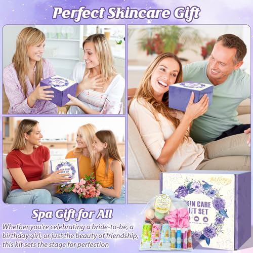 InkForge Purple 80PCS Spa Party Favors Kit for Girls & Women – Birthday & Sleepover Set