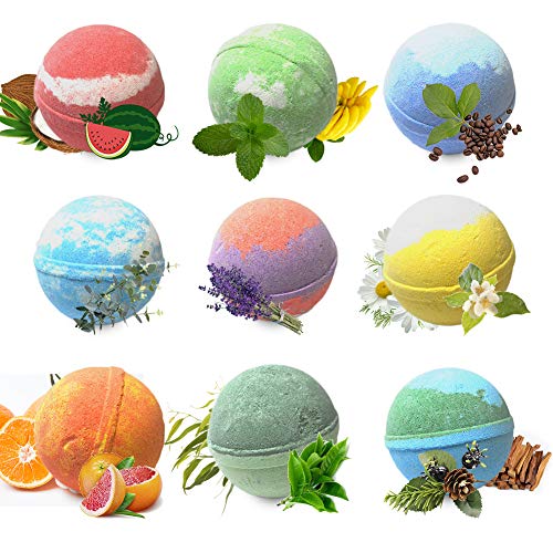 Men's Bath Bomb Gift Set - 24 Therapeutic Aromatherapy Spa Fizzies for Relaxation & Skin Care