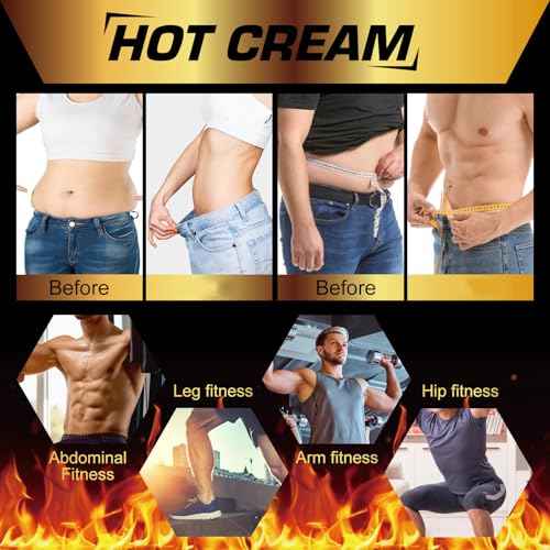 2PCS Hot Sweat Cream ? Natural Workout Enhancer for Muscle Warm-Up & Skin Tightening ? Supports Sweat & Circulation ? for Women & Men ? Belly, Thighs, Arms