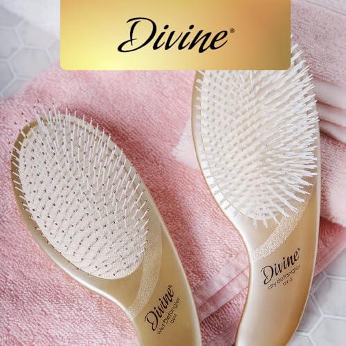 Olivia Garden Divine Revolutionary Hair Brush - Ergonomic Design, Gentle on Hair & Scalp