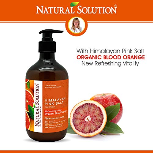 Organic Hand Wash with Blood Orange & Himalayan Pink Salt - Moisturizing, 14 oz Bottle (Pack of 3)