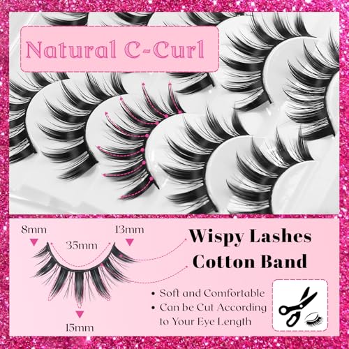 5 Pairs Cosplay Manga Lashes 3D Little Devil Spiky Eyelash Cute Doll Anime Lashes Japanese Style Makeup Eyelashes Natural Look Halloween Lash Beauty Extension Tools