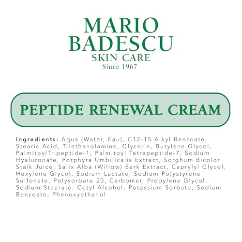 Peptide Renewal Face Cream for Sensitive & Dry Skin - Anti-Aging Hydrating Moisturizer