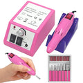 Electric Nail Drill Machine 20000 RPM, Acrylic Nail Tools for Thick Nails File Kit, Gel Nails Manicure Pedicure Polisher Sets for Home Salon Use