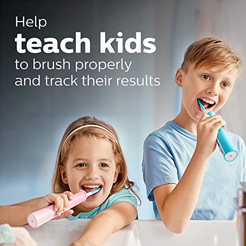Philips Sonicare Kids Bluetooth Rechargeable Electric Toothbrush Turquoise/Pink