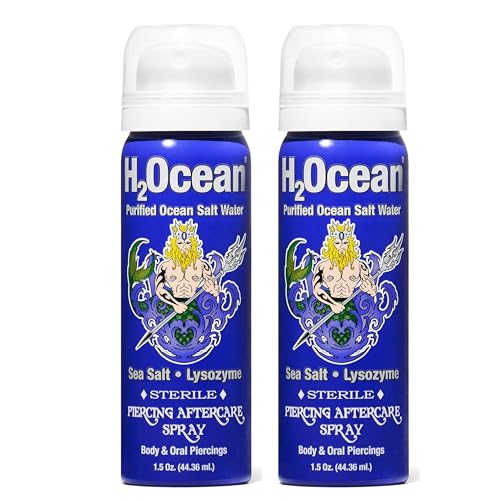Piercing Aftercare Spray with Sea Salt and Enzymes - 1.5 oz, Pack of 2