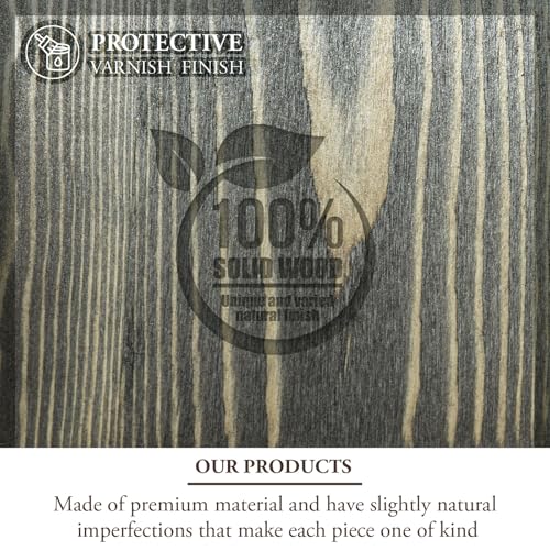 MyGift Set of 2 Vintage Gray Wood 3-Tier Essential Oil Display Stands, Countertop Organizer Rack for 17 Bottles Each
