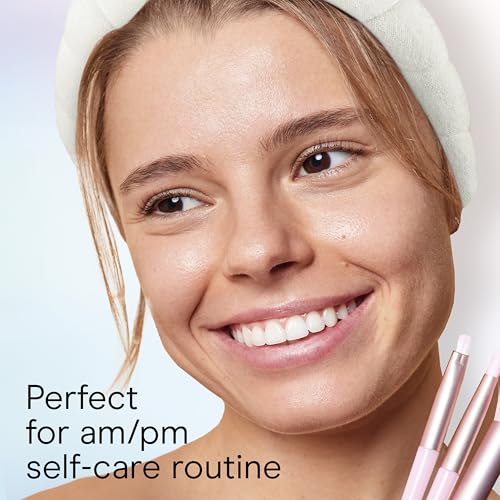 Conair Spa Makeup and Face Washing Headband, Ultra-Absorbent Microfiber Skincare Headband, Soft Terry Cloth, No-Pull Band Gentle on Hair and Head, Bubble Design, Ivory