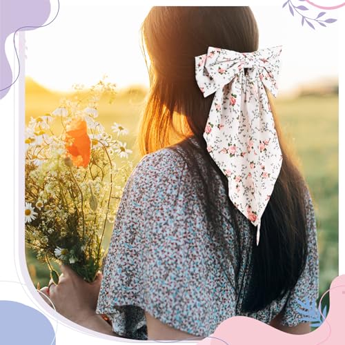Large Satin Hair Bows Set - 36 Oversized Women’s Hair Accessories