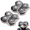 2Pack Pro 4 Shaver Replacement Heads Compatible with Skull Pitbulls Gold PRO, Silver PRO, Platinum PRO, Head Shavers, Electric Shaver Half Head for Men/Women (2 PACK BORON)