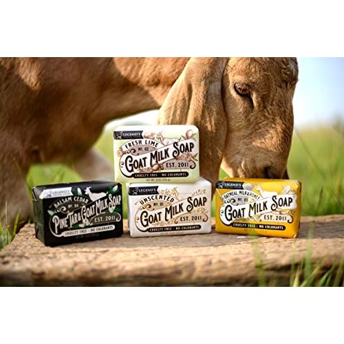 Legend's Creek Farm Goat Milk Soap - Triple Milled Moisturizing Bar for Hands and Body - 9 Oz Creamy Lather, Nourishing, Natural Soap for Sensitive Skin (Assorted Bundle)
