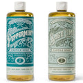 Carolina Castile Soap Carolina Peppermint and Sage Lime Castile Soap Liquid - 32 oz Vegan & Pure Organic Concentrated Non Drying All Natural Formula Body Wash & Shampoo