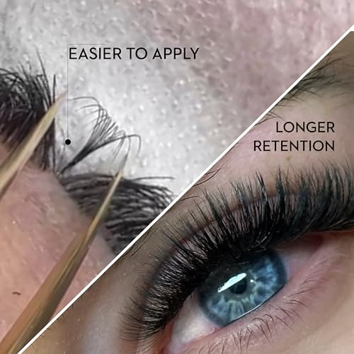 One V Salon Pro 14D Promade Loose Fans, 1000 Premade Extreme Mega Volume Lash Fans | D Curl | 0.05 mm | 8?15 mm Mixed Lengths | Thin Base, Hand-Crafted Eyelash Extensions(14D-0.05-D-Curl)