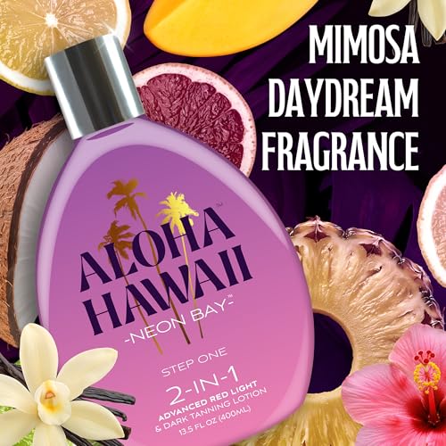 Brown Sugar Aloha Hawaii Neon Bay Red Light Tanning Lotion 13.5 Fl Oz