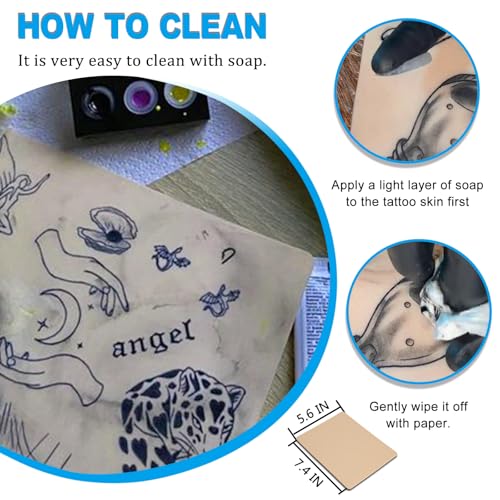 Fake Tattoo Skin Practice Kit 20pcs 3mm Thickness Double-Sided Silicone for Beginners & Artists