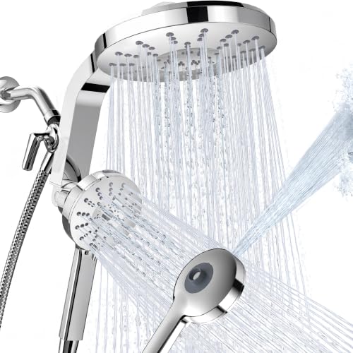 Rain Shower Head with Handheld Spray Combo - Chrome 2026 Magnetic Shower Head