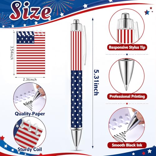 Dansydaisy 32 Pcs 4th of July Gift Set Independence Day American Flag Accessories