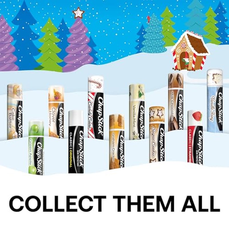 ChapStick Lip Balm, Vanilla Icing, Variety 12-Pack ? Moisturizing Care, 0.15 Oz Each