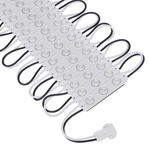 6500K White LED Module 1.5W for Signage Letter Lightbox Pack of 200 - Adhesive Backed