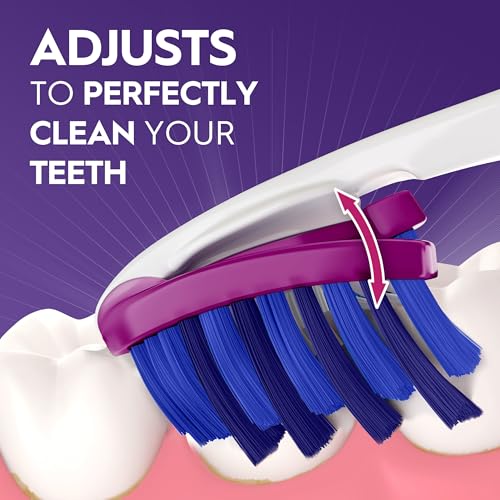Oral-B 3D White Deep Stain Remover Toothbrush Pack of 4 - Soft, Whitens & Removes Plaque
