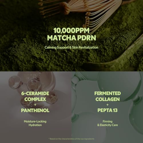 Matcha PDRN Calming Face Cream - Hydrating Moisturizer for Sensitive Skin