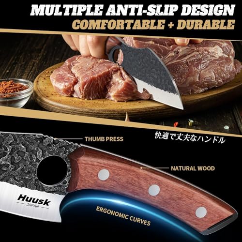 Japanese Kitchen Knife Set - 3-Piece Butcher, Chef & Viking Knives