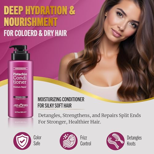 Pistachio Conditioner for Colored & Dry Hair - Nourishing Hydrating Hair Care 500ML