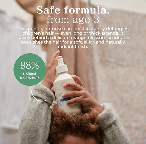 Detangling Hair Mist for Kids & Adults - Natural, No-Rinse Spray, 10.14 fl oz