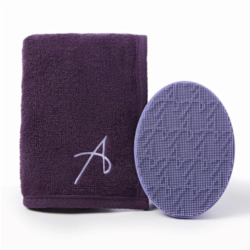 Anisa Beauty Oval Brush Cleaning Pad and Drying Towel Set ? Deep Cleansing Silicone Pad with Soft Towel for Effective Brush Cleaning and Quick Drying