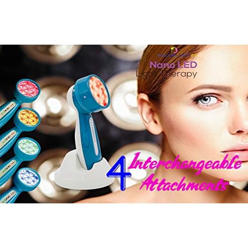 Rejuven 4-in-1 LED Light Therapy for Face Handheld LED Light Therapy Facial Massager Anti-Aging Wrinkle Reduction Device