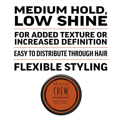 Men's Hair Defining Paste - Medium Hold, Low Shine, 3 Oz Pack of 2 - Old Version