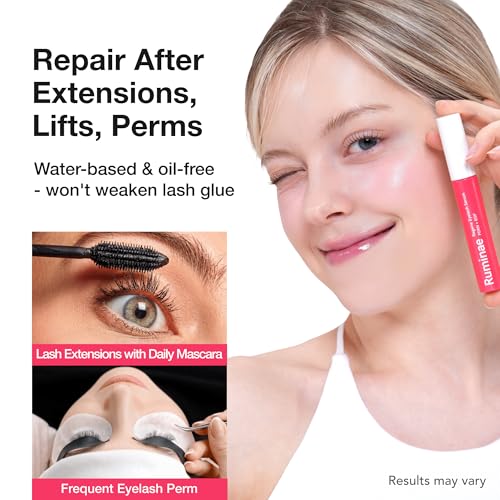Keratin Lash Serum for Damaged Lashes - Lash Repair & Nourishing Conditioner - Prostaglandin-Free, 0.3 fl oz - Ruminae