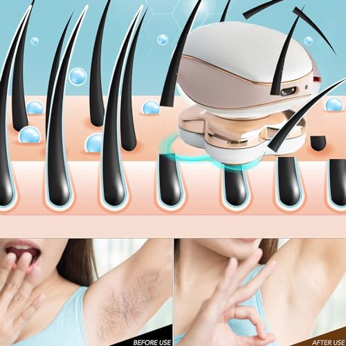 Electric Razors for Women Legs, Electric Shaver for Women, Cordless Painless Hair Remover for Legs Bikini Underarm Arm Hairs