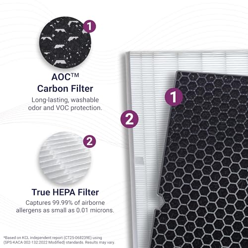 Genuine Winix Q1712-0123-00 Air Filter with Carbon Odor Control for Winix 5510/5520/5530