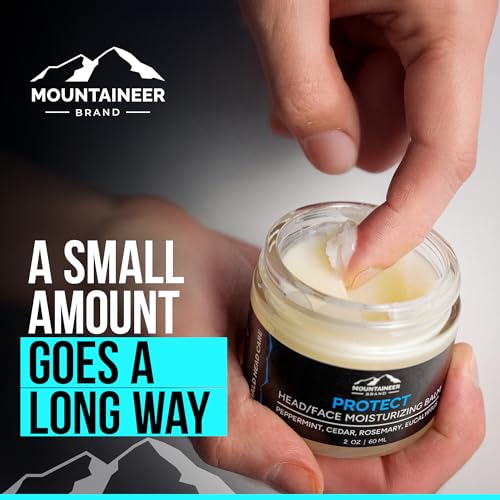 Mountaineer Brand Natural Scalp & Face Moisturizer 2oz - 2 Pack for Bald Men