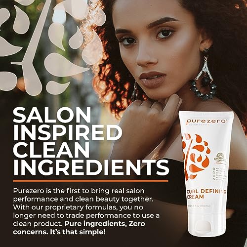 Curl Cream for Defined Moisturized Curls - Vegan & Sulfate-Free 6oz Duo