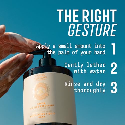 Exfoliating Honey Hand Soap with Natural Pumice - 16.9 fl oz - Refillable French Liquid Hand Wash