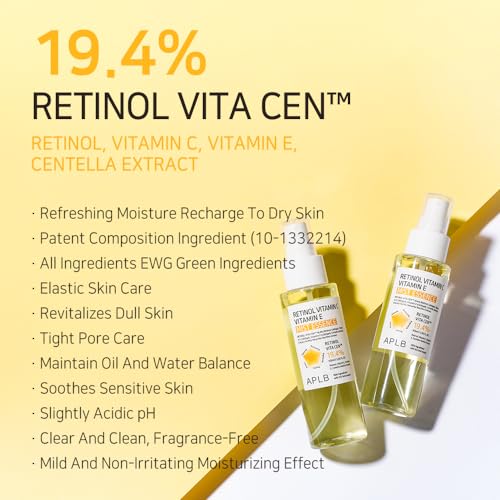 Retinol Vitamin C E Facial Mist - Replenishing Moisturizer for Skin Revitalization