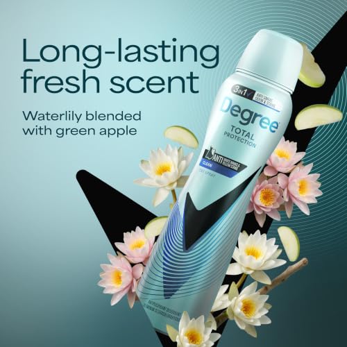 Degree UltraClear Black White Antiperspirant Dry Spray 3.8 oz Pack of 12 - Pure Clean Variation