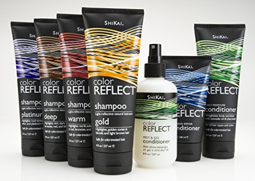 Shikai Color Reflect Platinum Shampoo - 8 oz Tubes, Pack of 3 - Variation 1