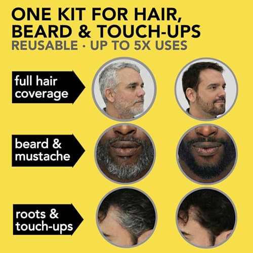 Cleverman Reusable Hair & Beard Dye Medium Brown 2oz - Natural Gray Coverage