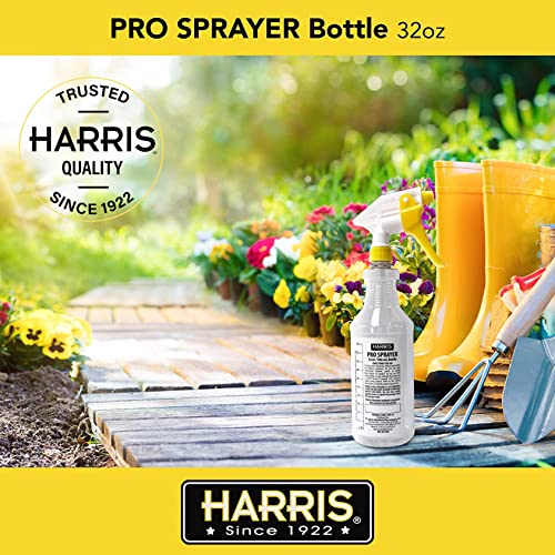 HARRIS 32oz All-Purpose Spray Bottle Pack - Pressurized, Adjustable Nozzle, Chemical Resistant