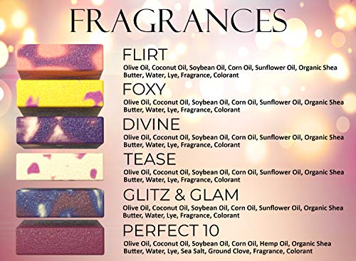 Goddess Collection Natural Women’s Bar Soap - 6 Pack, Perfume Scent, 5 oz Each