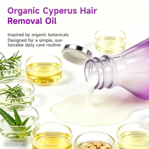 Cyperus Rotundus Oil Serum for Hair Removal & Regrowth Inhibition - 2 Fl Oz