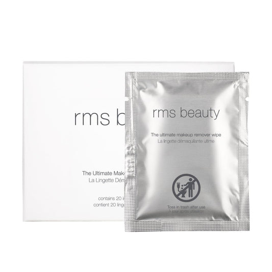 RMS Beauty Makeup Remover Wipes - Organic Coconut Oil Makeup Remover, Oil Based Makeup Remover, Face Wash & Eye Makeup Remover, Make Up Wipes for Face