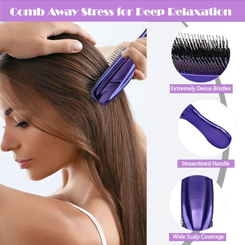 Self Care Gifts for Women, Birthday Gift Set Thinking of You Package Stress Relieve Relaxing Care Get Well Soon Gift Ideas for Her Friends Mom Wife Bestie Gift Basket (Violet)