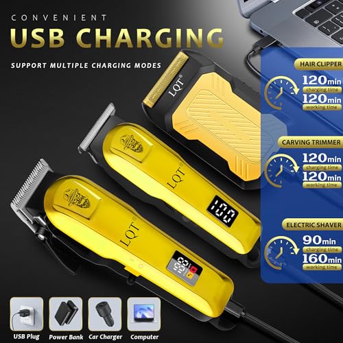 Cordless Hair Clippers for Men Electric Beard and Mustache Trimmer & Foil Shaver Professional Rechargeable Hair Trimmer Gifts for Men Birthday Christmas Valentine¡¯s Day Gifts
