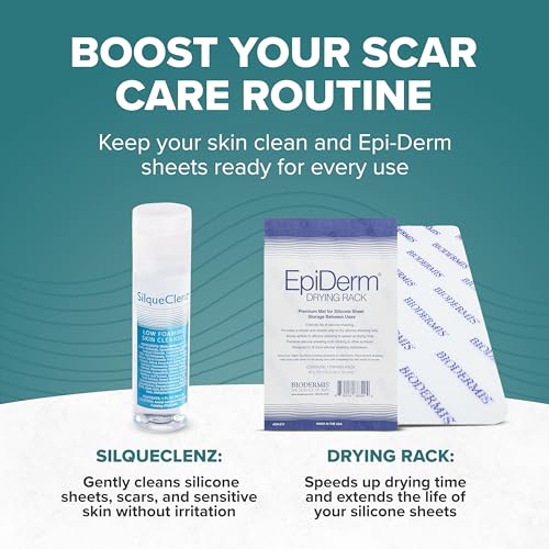 Silicone Scar Sheets Reusable 1.4x6 Inch Natural Skin Care Tape - Biodermis