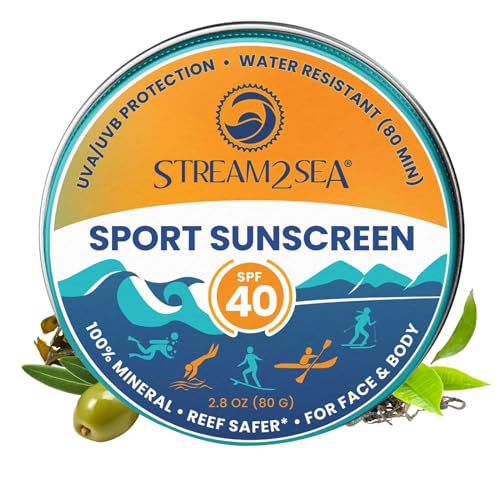 STREAM 2 SEA SPF 40 Mineral Sunscreen Tin 2.8oz Reef Safe Biodegradable